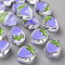 Transparent Enamel Acrylic Beads, Strawberry, Lilac, 25.5x19x9mm, Hole: 3.5mm