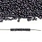 TOHO Demi Round Seed Beads, Japanese Seed Beads, Metallic Colours, (90) Metallic Amethyst Gun Metal, 8/0, 3x1.15mm, about 33500pcs/pound(450g)
