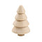 Unfinished Wood Display Decoration, for Kids Painting Craft, 3D Tree, BurlyWood, 70x41mm