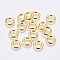 Tibetan Style Alloy Beads, Cadmium Free & Nickel Free & Lead Free, Rondelle, Golden, 8x1.5mm, Hole: 5mm