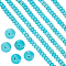 1 Strand Natural Howlite Beads Strands, Dyed, Rondelle, Turquoise, 8x5mm, Hole: 1.4mm, about 84pcs/strand, 15.83 inch(40.2cm)