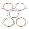 Natural Pearl & Glass Seed Braided Bead Bracelets, Nylon Adjustable Bracelet, Mixed Color, Inner Diameter: 2~3-1/8 inch(5.2~8cm)