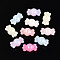 Plastic Beads, Imitation Jelly, Candy, AB Color Plated, Mixed Color, 16~16.5x8.5x8.5~9mm, Hole: 1.9~2mm, about 1000pcs/500g
