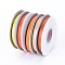 Single Face Polyester Satin Ribbons, for Gift Packing, Party Decorate, Jewelry Making, Mixed Color, 10mm, about 20yard/roll