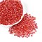 6/0 Gradient Color Glass Seed Beads, Transparent Colours Fringe Teardrop Beads, Red, 5x4x4mm, Hole: 1.2mm, about 4500pcs/pound