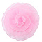 3D Flower Polyester Multilayer Ornament Accessories, Sewing Craft Decoration, Pearl Pink, 260x260x40mm