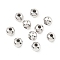 Brass Beads, Round, Cadmium Free & Nickel Free & Lead Free, Real Platinum Plated, 4x5mm