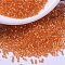 MIYUKI Delica Beads, Cylinder, Japanese Seed Beads, 11/0, (DB1887) Transparent Orange Luster, 1.3x1.6mm, Hole: 0.8mm, about 20000pcs/bag, 100g/bag