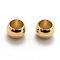 Brass Beads, Long-Lasting Plated, Column, Real 24K Gold Plated, 5.5x4mm, Hole: 4mm