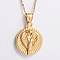 Vintage European Snake Animal Stainless Steel Pendant Necklaces for Men Women, Golden