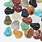 Natural & Synthetic Mixed Stone Pendants, Maitreya, 18~19x15~16x7.5~8mm, Hole: 1mm