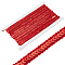 Polyester & Plastic Paillette Beads, Sequins Beads, Ornament Accessories, FireBrick, 12mm, about 5Yards/card