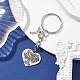 Брелок с подвеской в виде сердца на день святого валентина KEYC-JKC00625-04-2