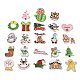 23 шт. полиэстеровые нашивки на рождественскую тематику для приклеивания и пришивания PATC-A001-03-1