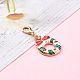 Подвески из легкого сплава золота с эмалью на рождественскую тему X1-HJEW-JM00470-5