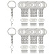 10 шт. Железные брелоки для ключей IFIN-YW0003-37P-1