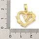 Подвески сердце латуни KK-I714-04G-V-3