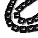 Нити бусин из натурального черного агата G-N342-102C-4