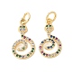 Латунные микро проложить кубического циркония подвески KK-U056-49G-1