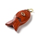 Природные красной яшмы подвески G-Z102-02G-07-2