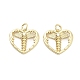 Латунные микро проложить кубического циркония подвески KK-H527-02B-G-1