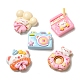 Пончик/медведь/молоко из непрозрачной смолы декодируют кабошоны CRES-B019-10-1