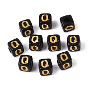 Непрозрачные акриловые бусины куб SACR-T035-20Q