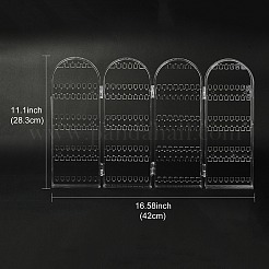 4 складная акриловая подставка для сережек с экраном EDIS-N010-02