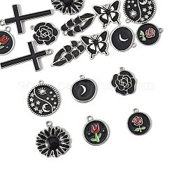 18шт 9 стиля подвески из сплава с эмалью&nbsp;FIND-FS0004-51