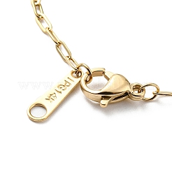 Ожерелье из нержавеющей стали 304 в виде скрепки для женщин NJEW-A008-04G