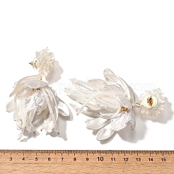 Серьги-гвоздики из сплава и 925 стерлингового серебра и акрила EJEW-Q013-06A