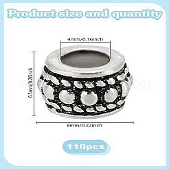 110 шт. бусины из сплава в тибетском стиле&nbsp;FIND-LP0001-17