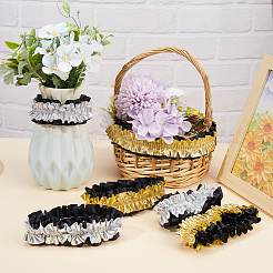 6 пара двухцветных эластичных колец для чулок из поликоттона AJEW-GF0008-40