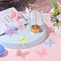 48 шт. 8-х цветные одноцветные 3-слойные фибровые аксессуары для украшения тюля&nbsp;FIND-SC0005-73