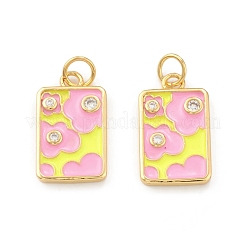 Кулоны из экологически чистой латуни с прозрачным кубическим цирконием KK-I698-08A