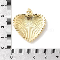 Подвески в форме сердца из латуни&nbsp;KK-H529-62A-G