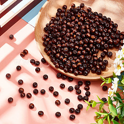 Крашеные натуральные деревянные бусины WOOD-GO0001-07A