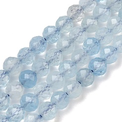 Природные Аквамарин бисер нитей&nbsp;G-B168-A02-4mm