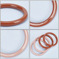 4 шт. 2 стильных пластиковых ручек для сумок с имитацией дерева&nbsp;FIND-WR0008-19