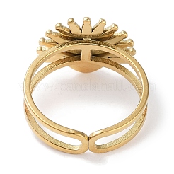 Ионное покрытие (IP) кольцо из нержавеющей стали 304 RJEW-B059-01G-05