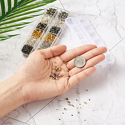 Зажимные бусины из латуни KK-TA0007-52