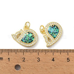 Латунные микро проложить кубического циркония подвески&nbsp;KK-A197-12G