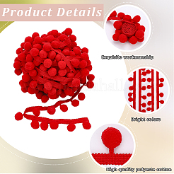 10 м полиэстеровая лента с бахромой и кружевом для помпонов OCOR-CP0001-19D