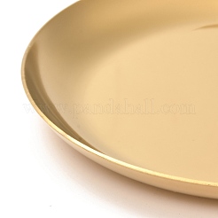 Плоская круглая пластина для демонстрации ювелирных изделий из нержавеющей стали 430 STAS-P289-01G