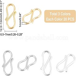 60 шт. 3-х цветные застежки-крючки из нержавеющей стали 304 STAS-UN0033-52