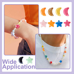 20шт 2 стиля непрозрачные акриловые бусины&nbsp;OACR-TA0002-98