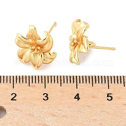 Латунные серьги&nbsp;LS-KK-U069-01G