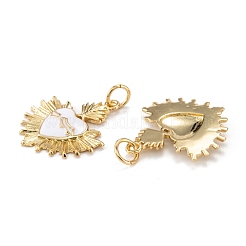 Настоящие позолоченные кулоны из латуни с эмалью 18k KK-A155-15G