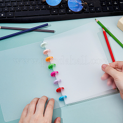 Пластиковые индексные листы-разделители для блокнотов с дисками AJEW-WH0270-719A-03