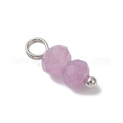 11 шт. подвески-рондель из натурального малайзийского нефрита двух цветов&nbsp;PALLOY-JF04797-02